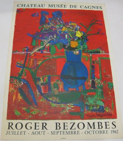 BEZOMBES Roger, 1913-1994 Château Musée de Cagnes, 1962, Lithographie Mourlot Imprimeur,...