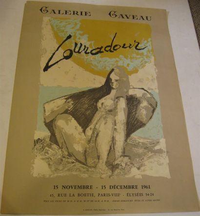 LOURADOUR Daniel, 1930-2007 Galerie Gaveau, Paris, 1961, Guillot Imprimeur, 748 x...