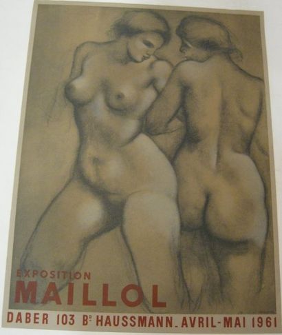 MAILLOL Aristide, d'après Daber, Paris, 1961, Lithographie Mourlot Imprimeur, 608...