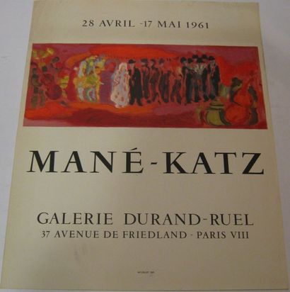 MANE-KATZ, 1894-1962 Galerie Durand-Ruel, Paris, 1961, Lithographie Mourlot Imprimeur,...