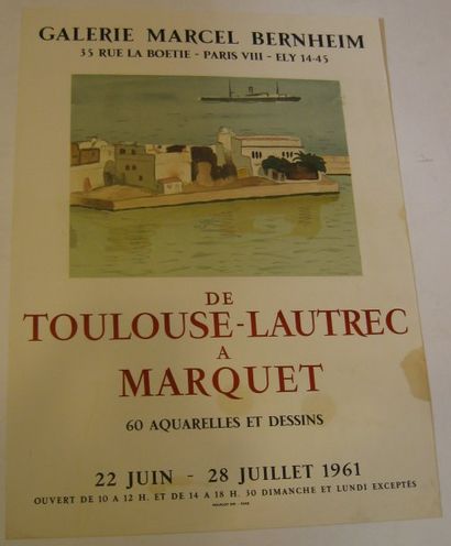 MARQUET Albert, 1875-1947 Galerie Marcel Bernheim, Paris 1961, Lithographie Mourlot...