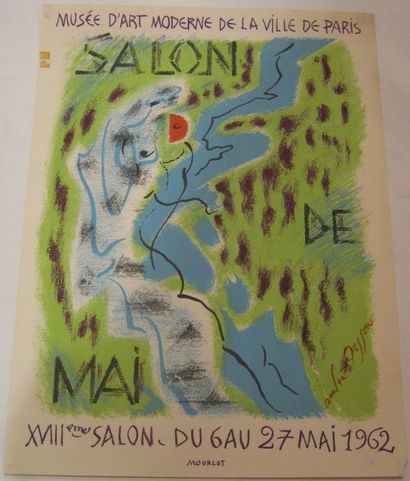 MASSON André, 1896-1987 Musée d'Art moderne de la ville de Paris, salon de mai, 1962,...