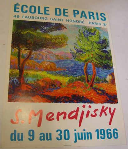 MENDJISKY Serge, Né en 1929 Ecole de Paris 1966, 601 x 450 mm. Etat A