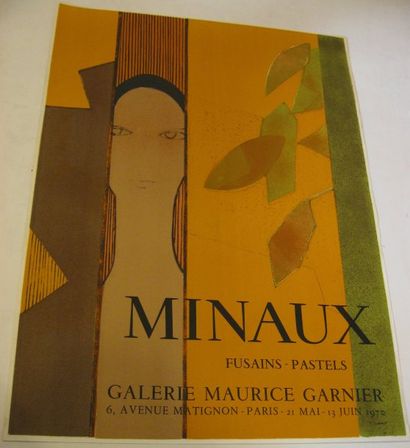 MINAUX André, 1923-1986 Galerie Maurice Garnier, Paris 1970, lithographie Mourlot...