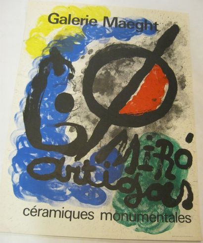 MIRO Joan, 1893-1983 Galerie Maeght, Paris 1963, Miro Artigas, céramique monumentales,...