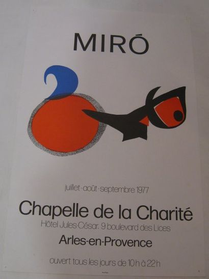 MIRO Joan, 1893-1983 Chapelle de la Charité, Arles-en-Provence, 1977, Lithographie,...