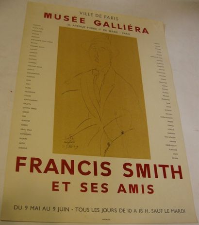 MODIGLIANI Amadéo, d'après Francis Smith et ses amis, Musée Galliéra, circa 1960,...
