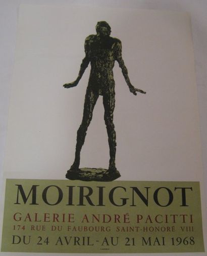 MOIRIGNOT Edmod, 1903-2000 Sculpture , Galerie André Pacitti, Paris 1968, Mourlot...