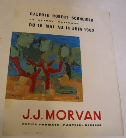 MORVAN Jean-Jacques, 1928-2005 Galerie Robert Schneider, Paris 1962, sérigraphie,...