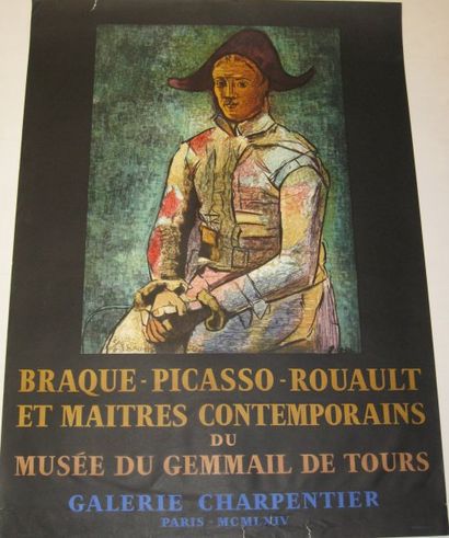 PICASSO Pablo, d'après Maîtres contemporains du musée du Gemmail, Galerie Charpentier,...