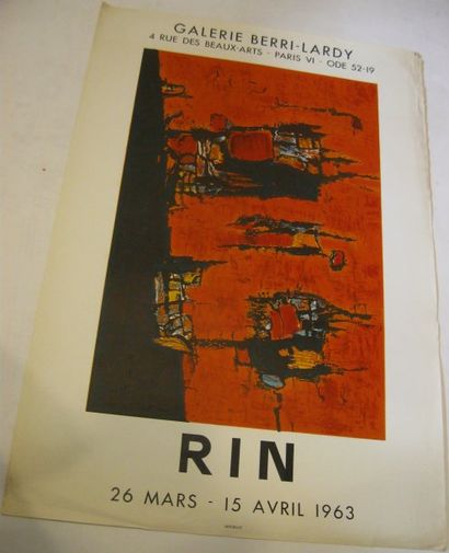 RIN Nicolas, Né en 1919 Galerie Berri-Lardy, Paris 1963, lithographie Mourlot Imprimeur,...