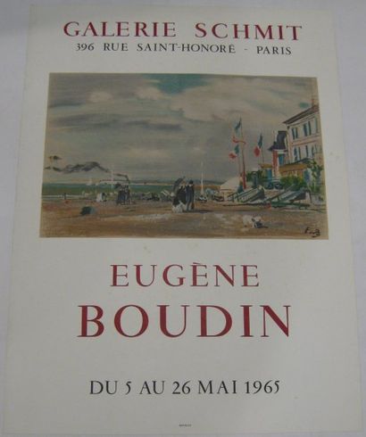 BOUDIN Eugène, d'après Boudin Trouville, Galerie Schmit, Paris 1965, lithographie...