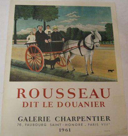 ROUSSEAU Henri, dit LE DOUANIER ROUSSEAU, d'après Galerie Charpentier 1961, Lithographie...