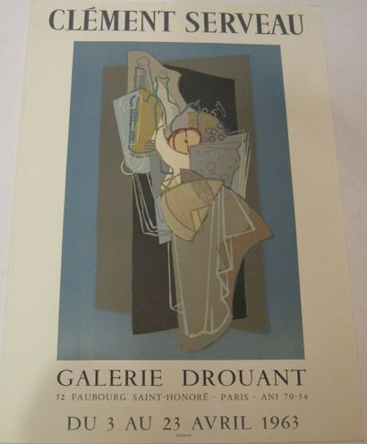 SERVEAU Clément ( 1886-1972) Galerie Drouant, Paris, 1963, Lithographie Mourlot Imprimeur,...