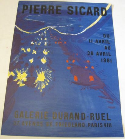 SICARD Pierre, 1900-1981 Galerie Durand-Ruel, Paris 1961, lithographie Mourlot Imprimeur,...