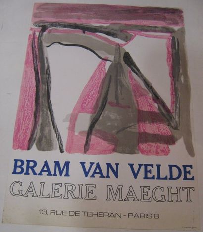 VELDE VAN Bram (1895-1981) Galerie Maeght, Paris, Circa 1970, Lithographie Arte Paris,...