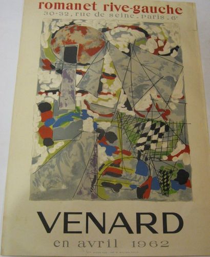 VENARD Claude, 1913-1999 Galerie Romanet Rive Gauche, Paris 1962, Lithographie Ballon...