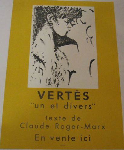 VERTES Marcel, 1895-1961 Un et divers, texte de Claude Roger Marx, circa 1960, Lithographie...