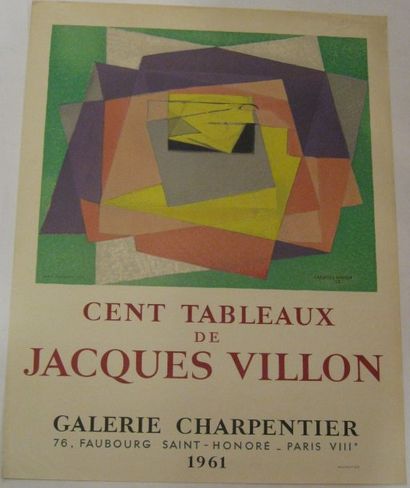 VILLON Jacques, 1875-1963 Galerie Charpentier , Cent tableaux de Jacques Villon,...