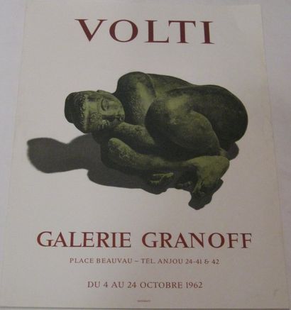 VOLTI Antonuicci, 1915-1999 Galerie Granoff, Paris 1962, Mourlot Imprimeur, 510 x...
