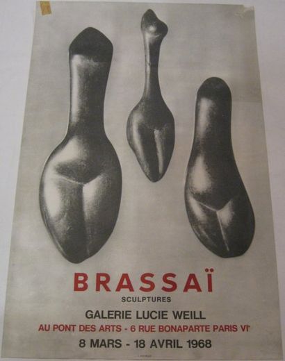 BRASSAï Gyula HALASZ, 1899-1984 Sculptures, Galerie Lucie Weill, Au Pont des Arts,...