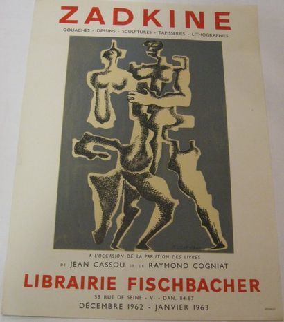 ZADKINE Ossip, 1890-1967, Librairie Fischbacher, A l'occasion de la parution des...
