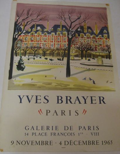 BRAYER Yves, 1907-1990 Paris, Galerie de Paris, Paris, 1965, Lithographie Mourlot...