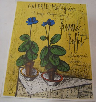 BUFFET Bernard , 1928-1999 Galerie Matignon, Lithographies l'Oeuvre Complet 1952-1979,...