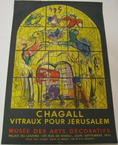 CHAGALL Marc, 1887-1985 Vitraux pour Jérusalem, Musée des Arts Décoratifs, Paris,...
