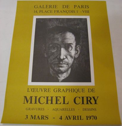 CIRY Michel, né en 1919 L'oeuvre graphique, Galerie de Paris, 1970, 648 x 494 mm....