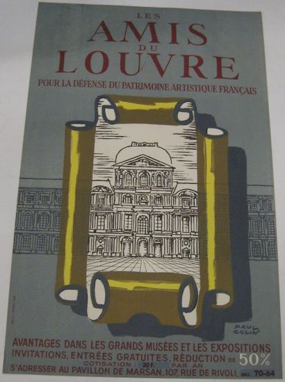 COLIN Paul, 1892-1985 Les Amis du Louvre, circa 1960, Lithographie, Imprimerie Courbet...