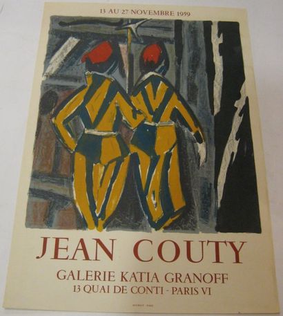 COUTY Jean , 1907-1991 Galerie Katia Granoff, Paris 1959, Lithographie Mourlot Imprimeur,...