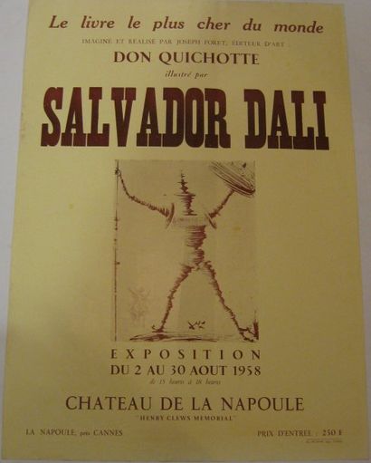DALI Salvador, 1904-1989 Don Quichotte, Le livre le plus cher du monde, Château de...
