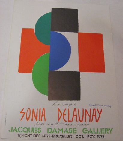 DELAUNAY Sonia, 1885-1979 Hommage pour son 90ème anniversaire, Galerie Jacques Damase,...
