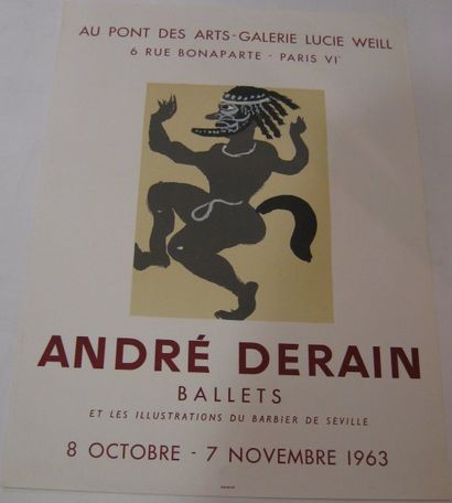 DERAIN André , 1880-1954 Ballets et les illustrations du Barbier de Séville, Au pont...