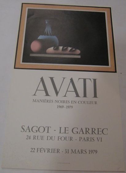 AVATI Mario, né en 1921 Manières noires en couleur, Sagot Le Garrec, paris, 1979,...