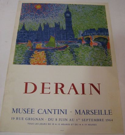 DERAIN André , 1880-1954 Musée Cantini Marseille, 1964, Lithographie Mourlot, 730...