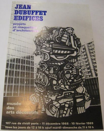 DUBUFFET Jean, 1901-1985 Jean Dubuffet Edifices, Projets et maquettes d'architecture,...