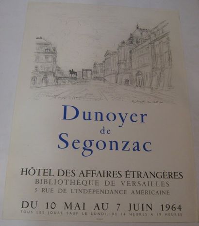 DUNOYER de SEGONZAC André, 1884-1974 Bibliothèque de Versailles, Versailles, 1964,...