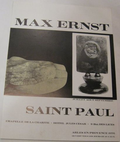 ERNST Max, 1891-1976 Saint-Paul, 1976, 580 x 435 mm. Etat A.