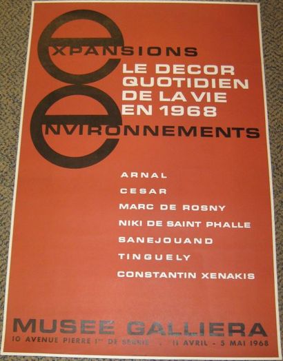 null Expansions Environnements, le décor quotidien de la vie en 1968, Arnal, César,...