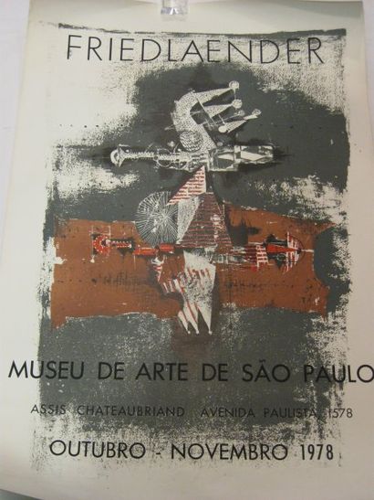 FRIEDLÄNDER Johnny, 1912-1992 Museu de Arte de Sao Paulo, 1978, Lithographie, 861...