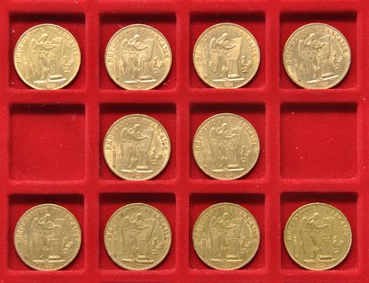 null 10 pièces de 20 francs or Génie IIIème République
Années: 1871 A (x2), 1876...