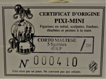 null Hugo Pratt 
"Corto Maltese"
 Mini-pixi - 5 figurines en métal, sculptées, fondues,...