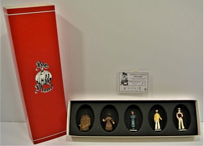null Hugo Pratt 
"Corto Maltese"
 Mini-pixi - 5 figurines en métal, sculptées, fondues,...