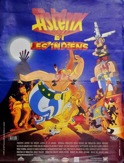 null Affiche de Cinéma - Astérix et les Indiens (1994) film d'animation de Gerhard...
