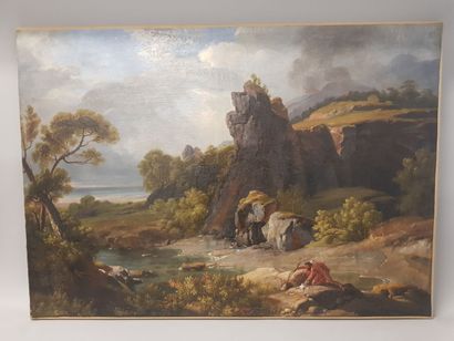 null MICHALLON Achille - Etna (D'après) Paris 1796 - id. ; 1822
Philoctète dans l'île...