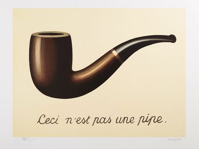 null René MAGRITTE (1898-1967), D'après
La Trahison des Images, Ceci n'est pas une...