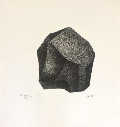 null Raoul UBAC (1910-1985)
"Silex III" (1981). 
Lithographie en noir tirée sur papier...