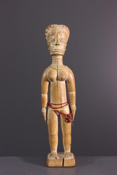 null Ewe Venavi statuette, Togo
A figure of the missing twin, this nude female statuette...
